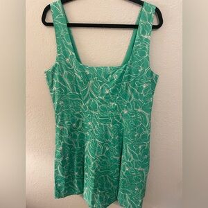 Greylin Green Floral Tank Top